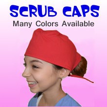 Kids Scrub Caps