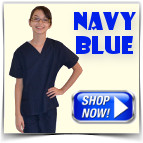 Navy Blue Kids Scrub Sets